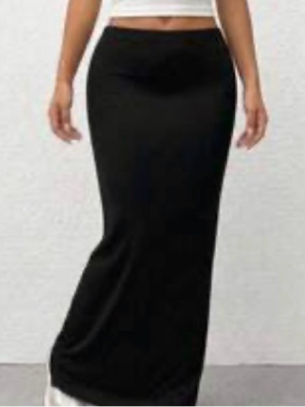 SHEIN Black Maxi Pencil Skirt